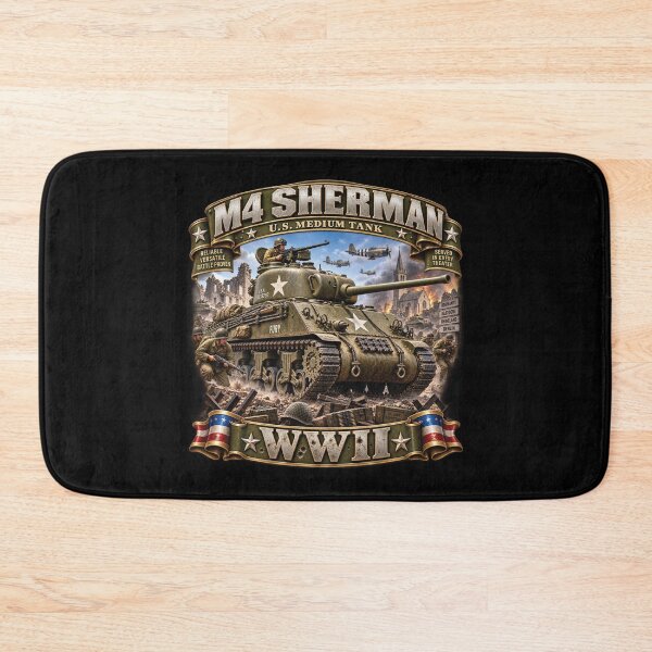Item preview, M4 Sherman - US Medium Tank  - Battle - World War II - 3D - Enhanced designed and sold by Military Insignia Products.