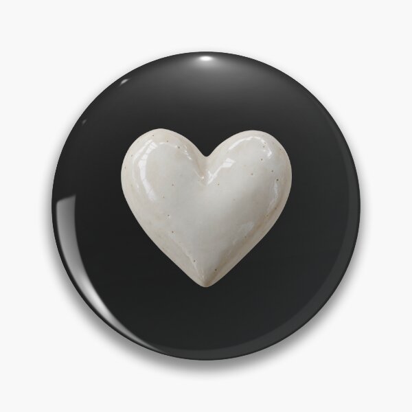 Item preview, White Ceramic Heart Minimalist Love Aesthetic designed and sold by jianina-alondra.