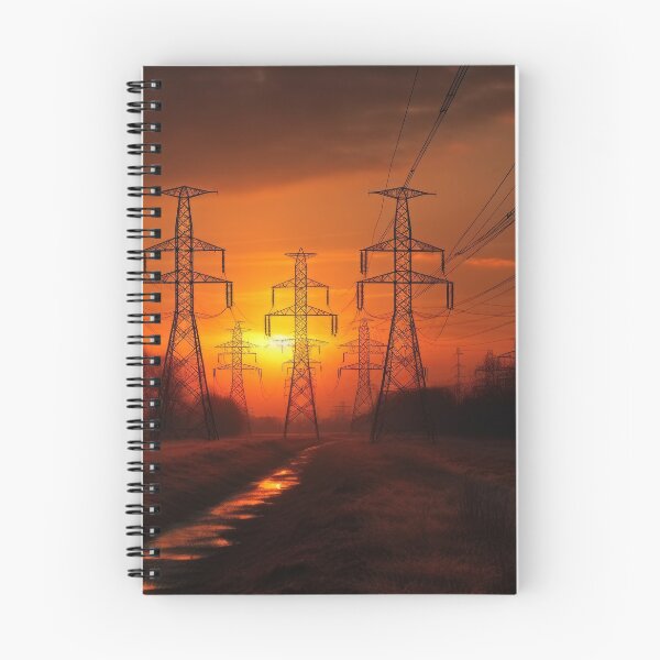 Item preview, High Voltage Transmission Towers at Golden Sunset designed and sold by Pylon-Bureau.