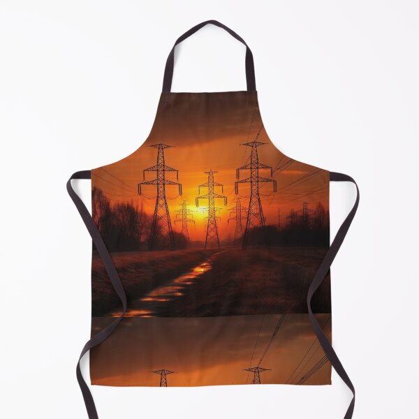 Item preview, High Voltage Transmission Towers at Golden Sunset designed and sold by Pylon-Bureau.