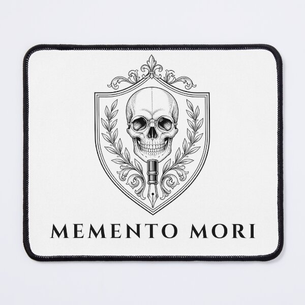 Item preview, Vintage Memento Mori Crest - Dark Academia Shield designed and sold by Tekkerz.