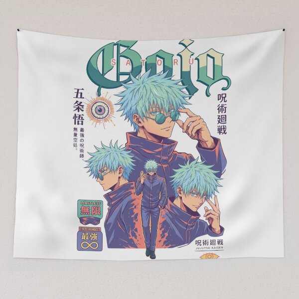 Item preview, Satoru Gojo Strongest Sorcerer Anime Artwork designed and sold by FreakToons.
