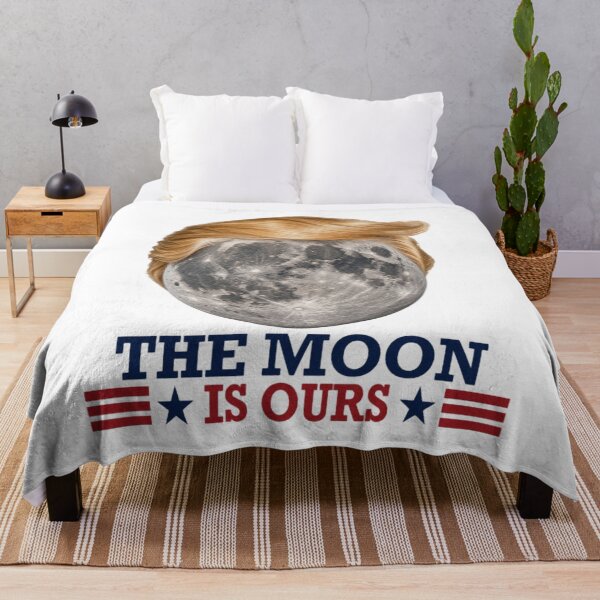 Item preview, The Moon Is Ours – Patriotic Lunar Space Humor designed and sold by MilanHardy.