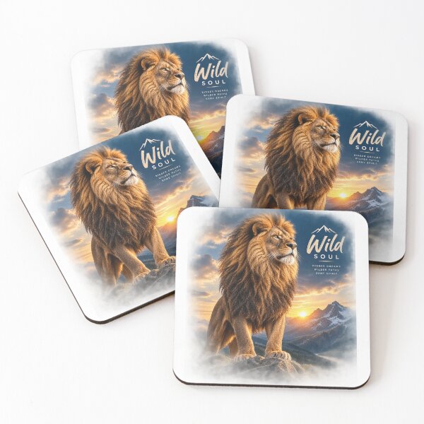 Item preview, Wild Lion Mountain Adventure – Strength & Freedom designed and sold by Wild Inspire.