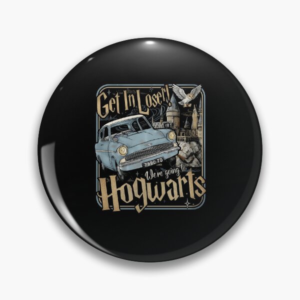 Artikelvorschau, Steig ein, Verlierer! Wir fahren nach Hogwarts! Vintage-Flugauto-Zauberer entworfen und verkauft von OddPopARt.