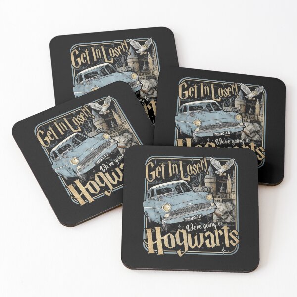 Item preview, Get In Loser We're Going to Hogwarts Vintage Flying Car Wizard designed and sold by OddPopARt.