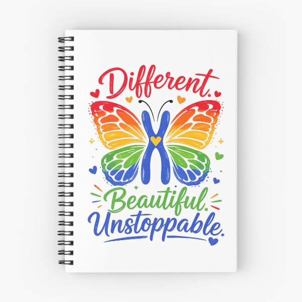 Item preview,  Different Beautiful Unstoppable Butterfly | Down Syndrome Awareness & Inclusion Design designed and sold by Divine Boutique.