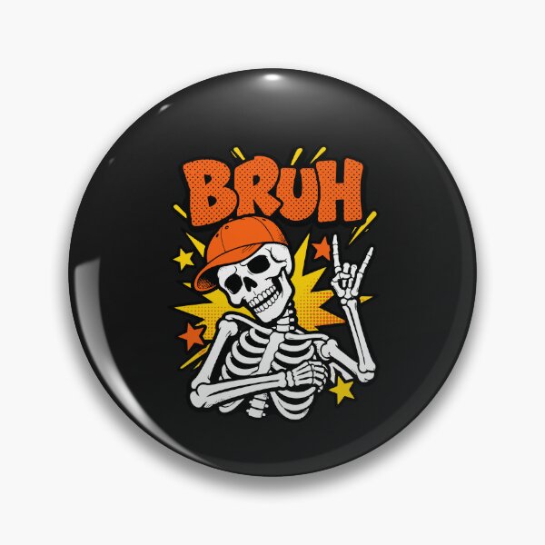 Item preview, Bruh Skeleton Rock Hand Sign Halloween Party designed and sold by alenaz.