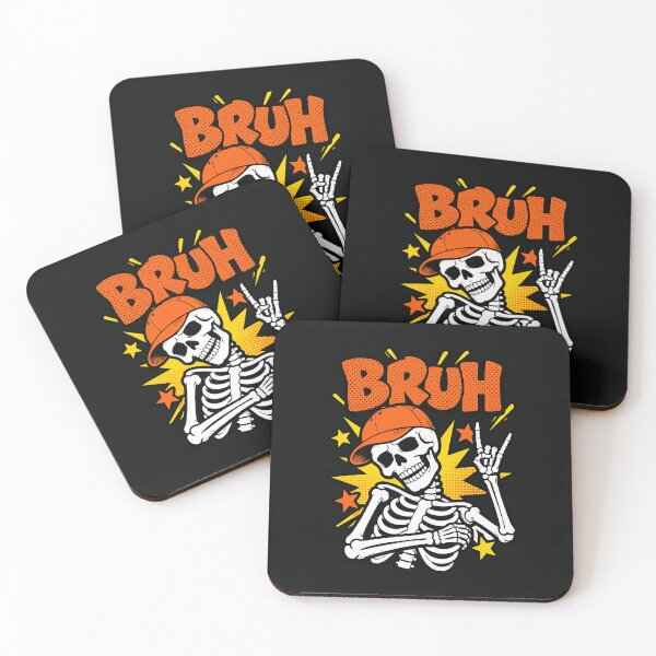 Item preview, Bruh Skeleton Rock Hand Sign Halloween Party designed and sold by alenaz.