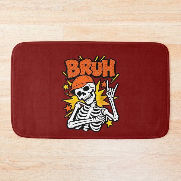 Item preview, Bruh Skeleton Rock Hand Sign Halloween Party designed and sold by alenaz.