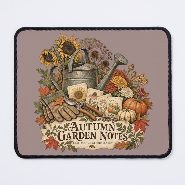 Item preview, Autumn Garden Notes Vintage Gardener Design designed and sold by Golden Era Studio.