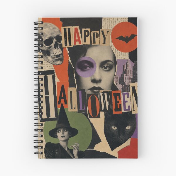 Item preview, Surreal Halloween Collage – Spooky Vintage Paper Art | Dark Halloween Design designed and sold by Jandedan.
