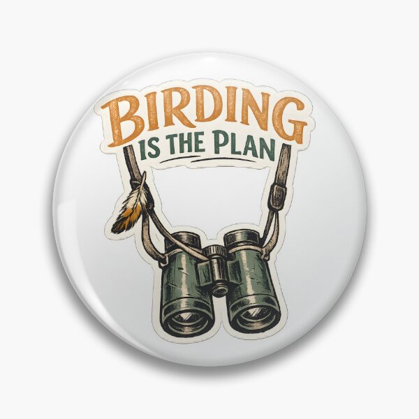 Item preview, Birding Is The Plan Funny Birdwatching T-Shirt Design designed and sold by Naviora.