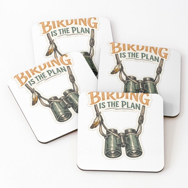Item preview, Birding Is The Plan Funny Birdwatching T-Shirt Design designed and sold by Naviora.