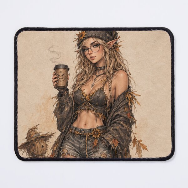 Item preview, Autumn Gothic Elf — Cozy Fantasy Fall designed and sold by Lykaon Art.