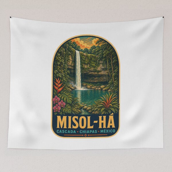 Item preview, Cascada Misol-Há Chiapas México designed and sold by BeachWhisper.