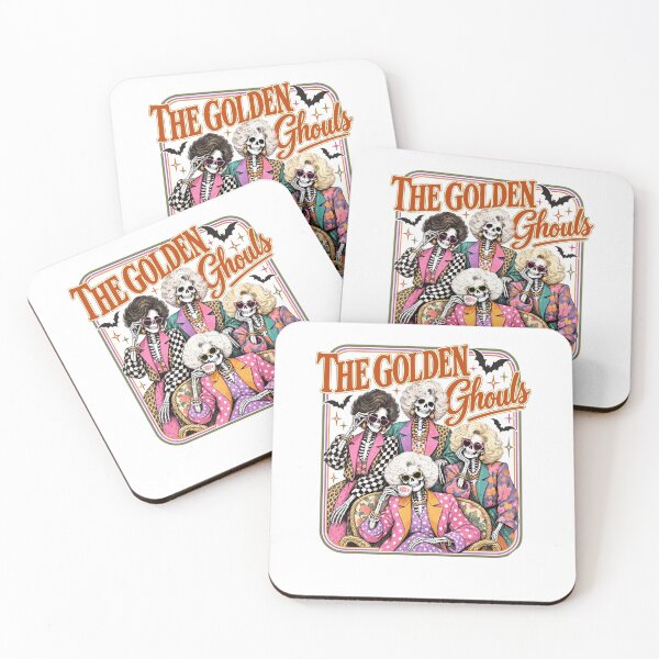 Item preview, The Golden Ghouls Glamorous Vintage Skeleton Women Squad designed and sold by OddPopARt.