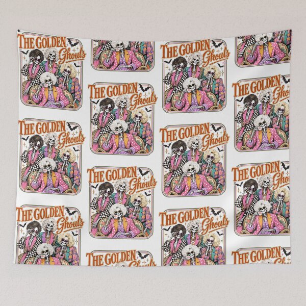 Item preview, The Golden Ghouls Glamorous Vintage Skeleton Women Squad designed and sold by OddPopARt.