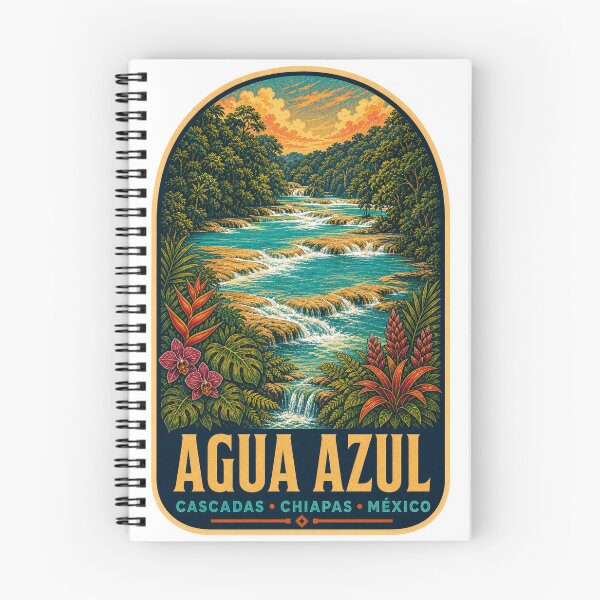 Item preview, Agua Azul Waterfalls Chiapas Mexico designed and sold by BeachWhisper.