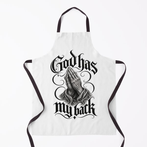 Item preview, Dios me respalda: manos en oración al estilo gótico y chicano. designed and sold by Legacy Apparel Co..