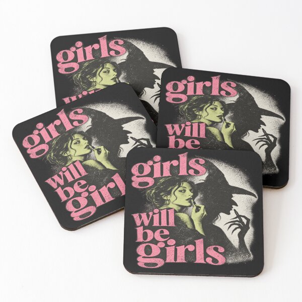 Item preview, Girls Will Be Girls Lipstick Witch Shadow designed and sold by POD DYNASTY | Original Print On Demand T-Shirt Graphics.