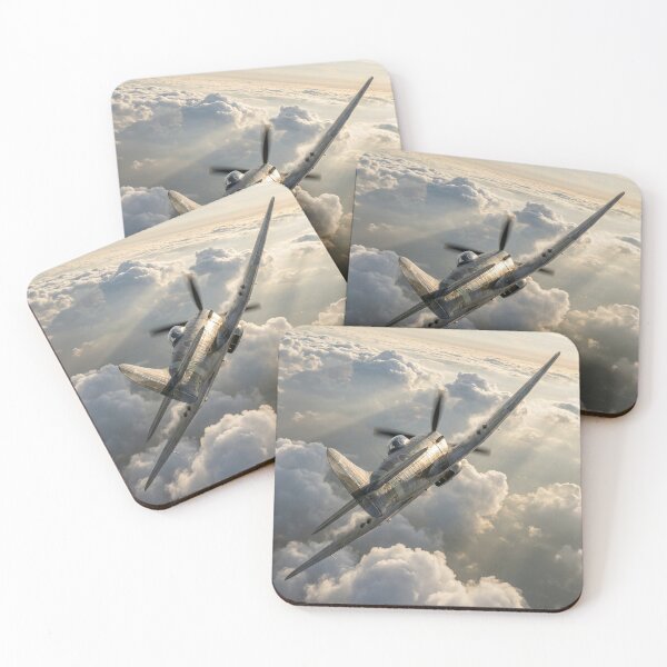 Item preview, Hawker Tempest Climbing Through Clouds Illustration designed and sold by Airpower Art.