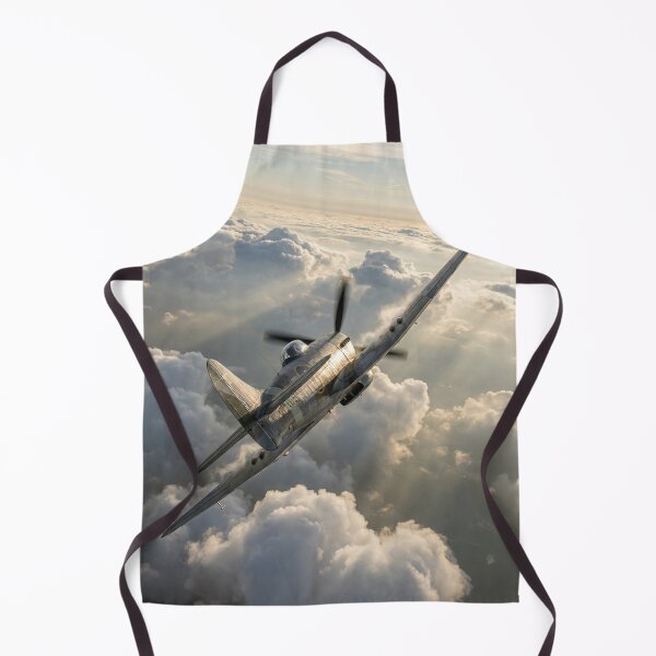 Item preview, Hawker Tempest Climbing Through Clouds Illustration designed and sold by Airpower Art.