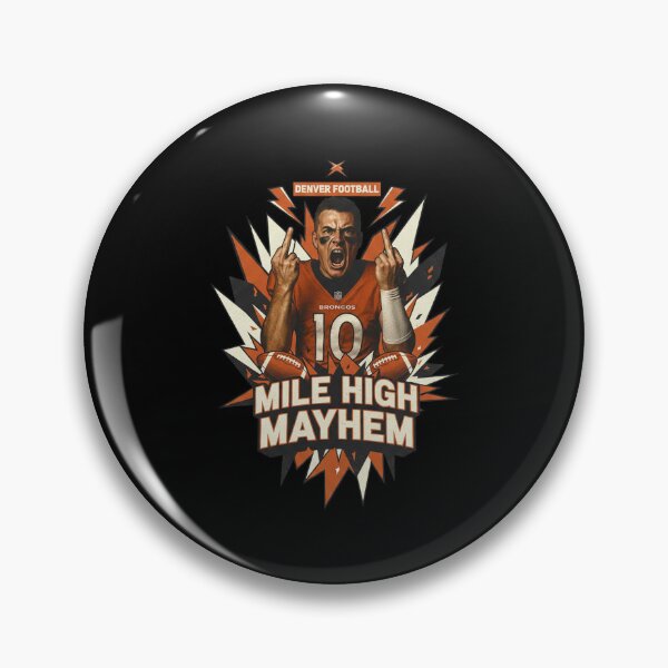 Item preview, Mile High Mayhem Denver Football Number 10 Screaming designed and sold by Dravienart.
