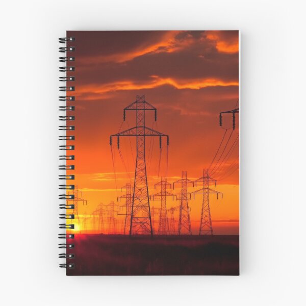 Item preview, Electricity Pylons at Crimson Sunset designed and sold by Pylon-Bureau.