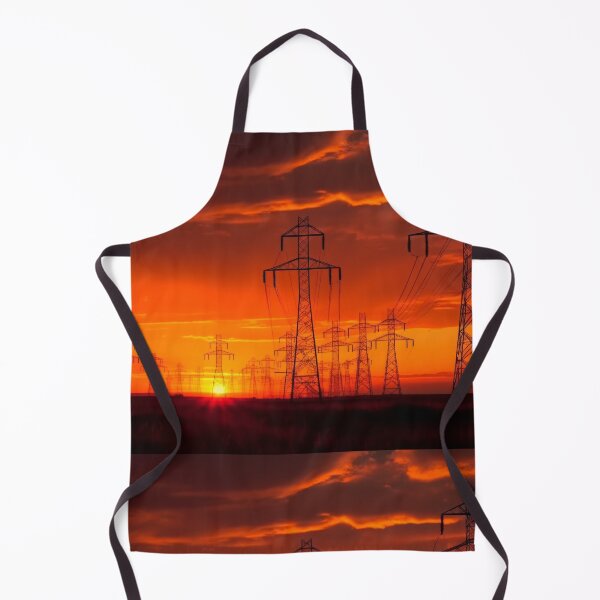 Item preview, Electricity Pylons at Crimson Sunset designed and sold by Pylon-Bureau.