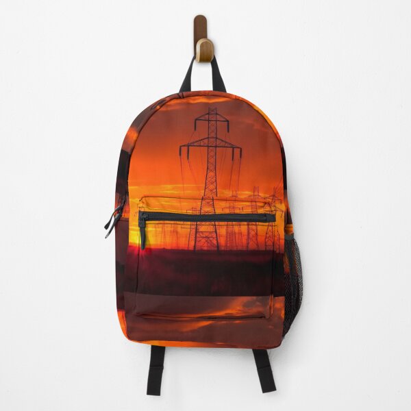 Item preview, Electricity Pylons at Crimson Sunset designed and sold by Pylon-Bureau.