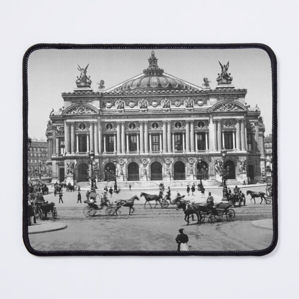 Item preview, 1890 Paris Opera House, Paris, France vintage Victorian black and white photographic art print designed and sold by Astrid Arkhangelsky.
