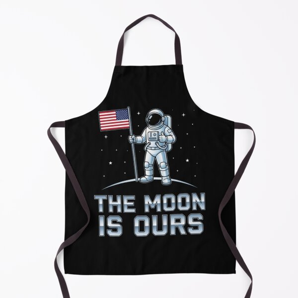 Item preview, The Moon is Ours American, Astronaut, Space, USA Flag, Vintage Moon, Moon Landing designed and sold by MilanHardy.