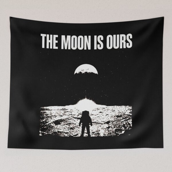 Item preview, The Moon is Ours American, Astronaut, Space, USA Flag designed and sold by MilanHardy.