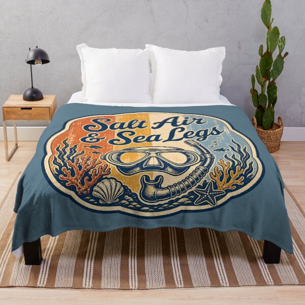 Item preview, Salt Air & Sea Legs Vintage Travel Badge Design designed and sold by MOCH- ART.
