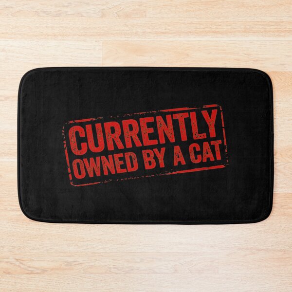 Item preview, Funny Cat Owner Stamp Graphic "Owned By A Cat" designed and sold by GiaoCalonas.