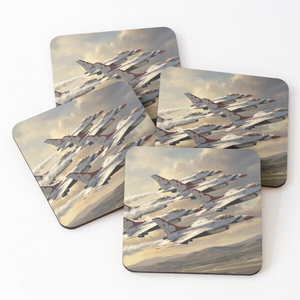 Item preview, USAF Thunderbirds Delta Formation Illustration designed and sold by Airpower Art.
