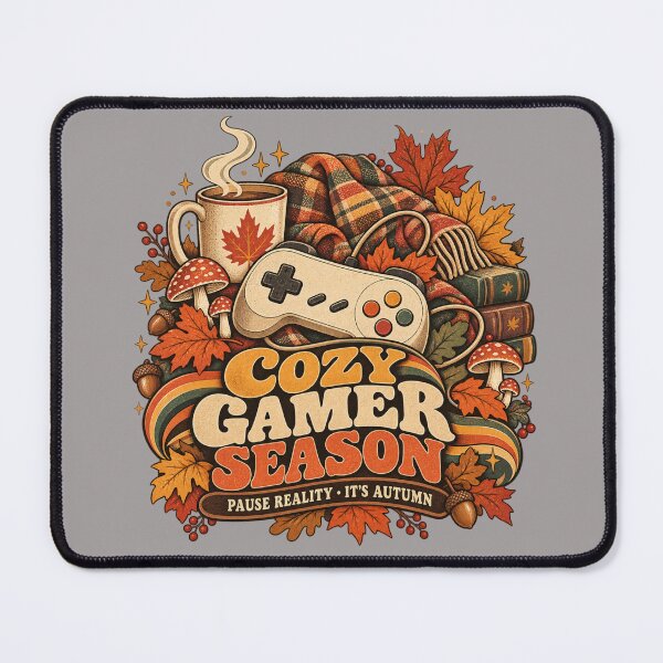 Item preview, Cozy Gamer Season Vintage Autumn Gaming Design designed and sold by Golden Era Studio.