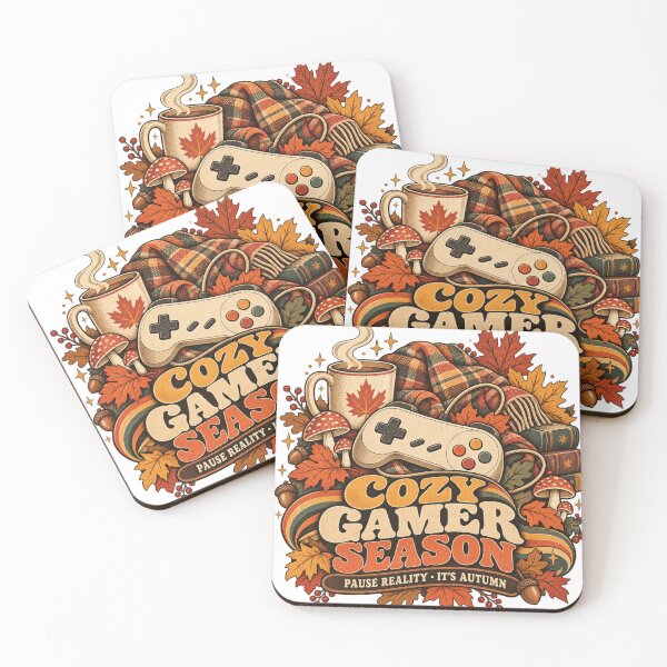 Item preview, Cozy Gamer Season Vintage Autumn Gaming Design designed and sold by Golden Era Studio.