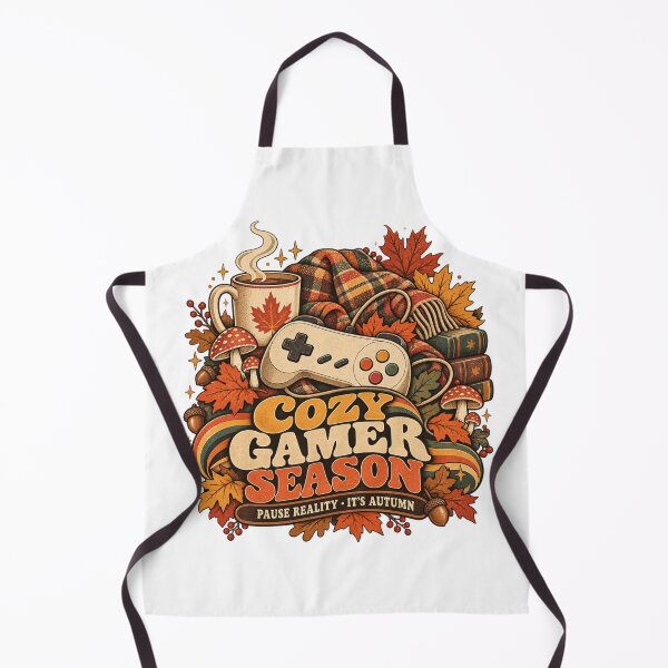 Item preview, Cozy Gamer Season Vintage Autumn Gaming Design designed and sold by Golden Era Studio.