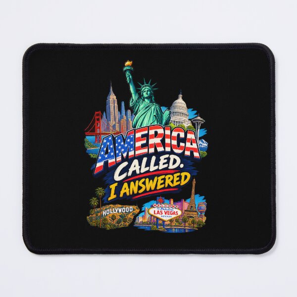 Item preview, America Called I Answered – USA Travel & American Pride T-Shirt Design designed and sold by Fine Art California.