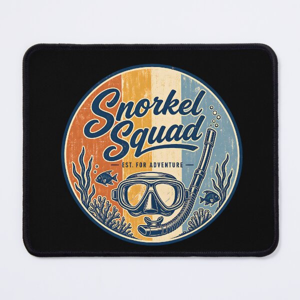 Item preview, Snorkel Squad Vintage Travel Badge Design designed and sold by MOCH- ART.