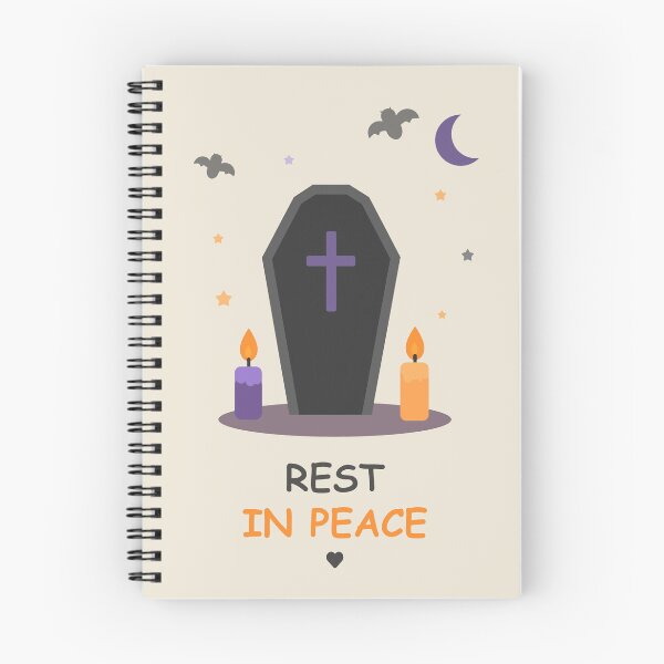 Item preview, Rest In Peace Cute Coffin Halloween Neutral Beige designed and sold by OlhaTironArt.