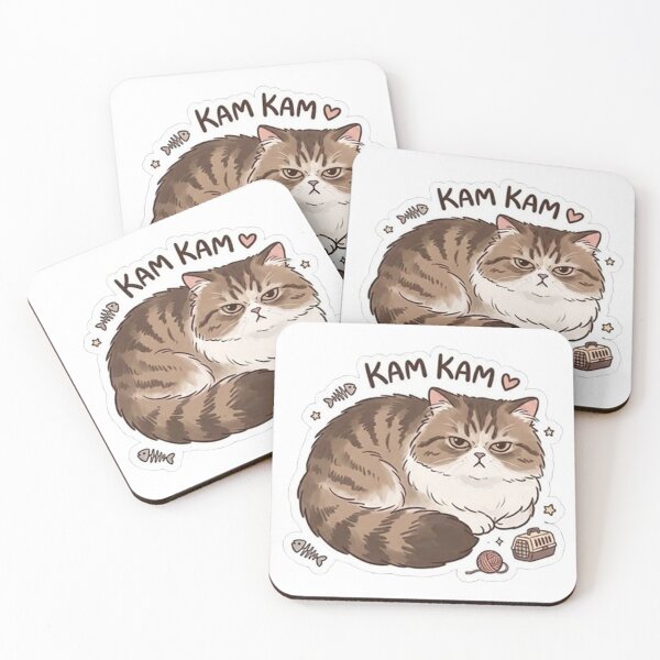 Item preview, Grumpy Fluffy Cat Kam Kam | Cute Moody Tabby Kitten Illustration designed and sold by PetalsPaws.