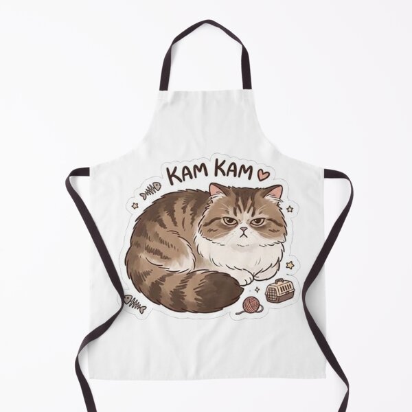 Item preview, Grumpy Fluffy Cat Kam Kam | Cute Moody Tabby Kitten Illustration designed and sold by PetalsPaws.