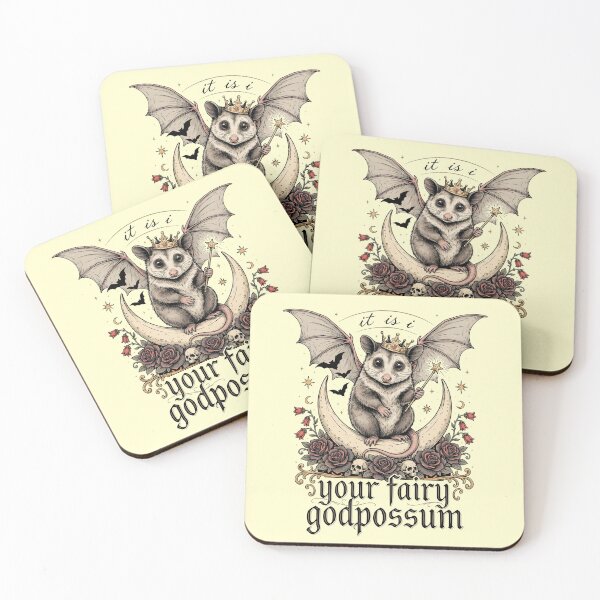 Item preview, It Is I Your Fairy Godpossum Cute Opossum Meme designed and sold by Redgiant87x.