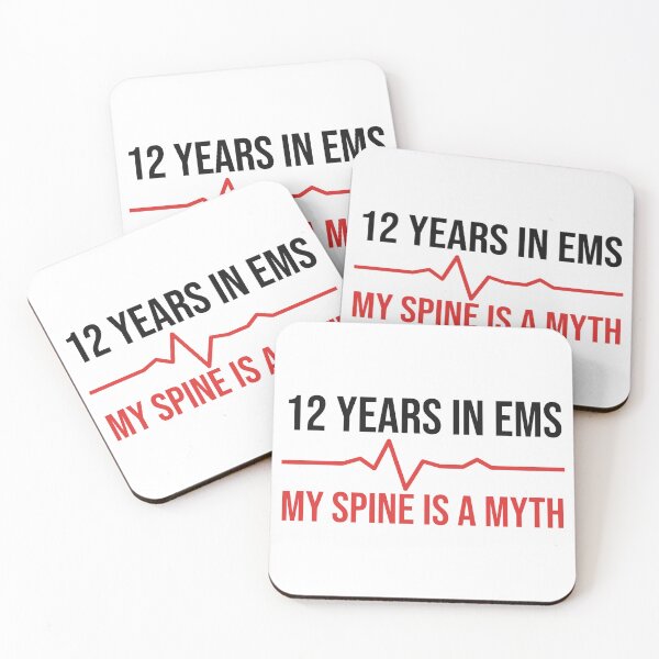 Item preview, My Spine Is A Myth - Funny Paramedic Back Pain EMS Sticker designed and sold by LMSquare.