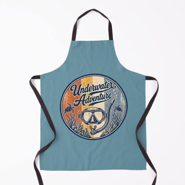 Item preview, Underwater Adventure Vintage Travel Badge Design designed and sold by MOCH- ART.