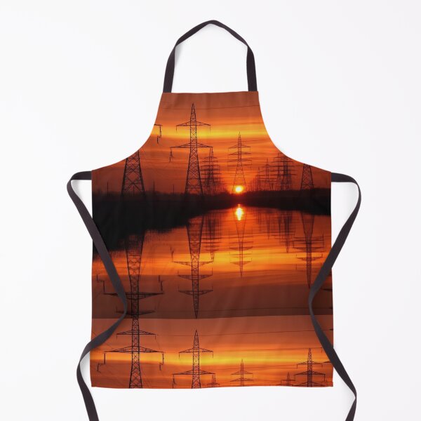 Item preview, Electricity Pylons Reflected in Sunset Waters designed and sold by Pylon-Bureau.