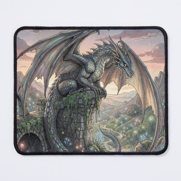 Item preview, Intimidating Black Dragon Drawing designed and sold by Fanta-sticky.